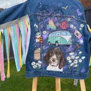 Hand painted Adults Denim Jacket |custom made| personalised
