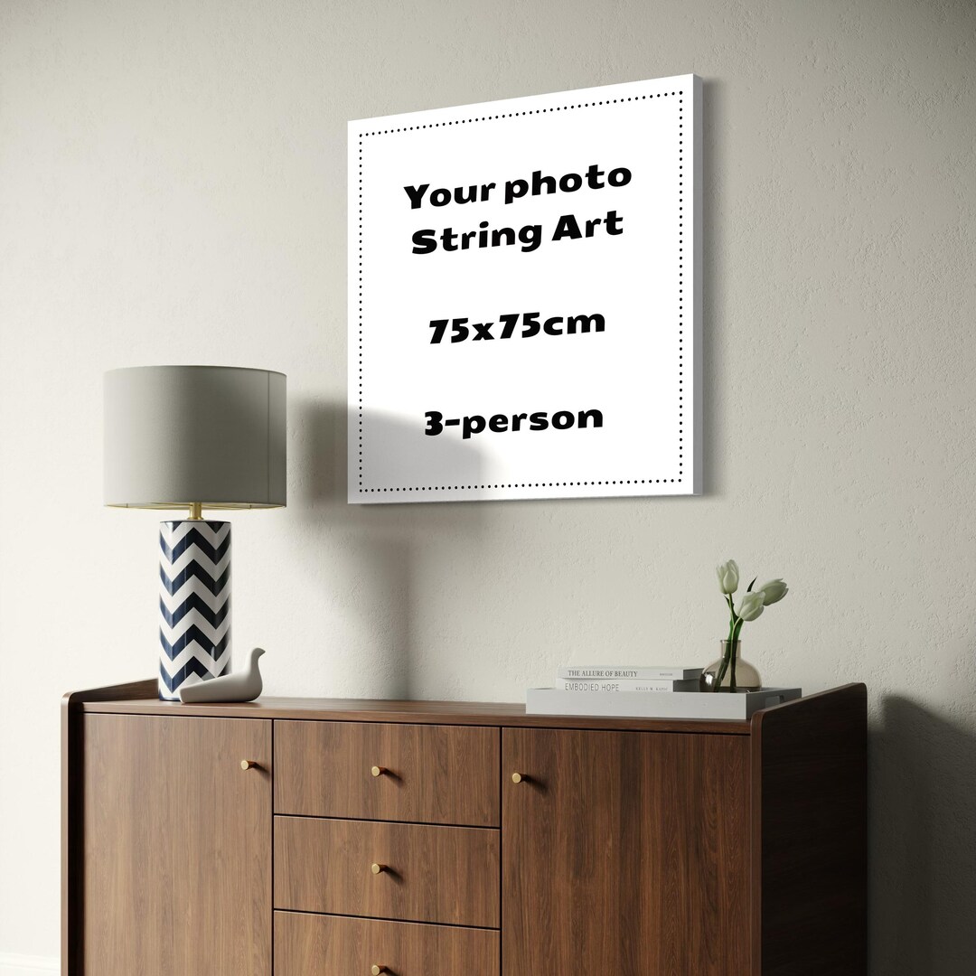Custom String Art Portrait: Handmade Filography, Personalized Photo ...