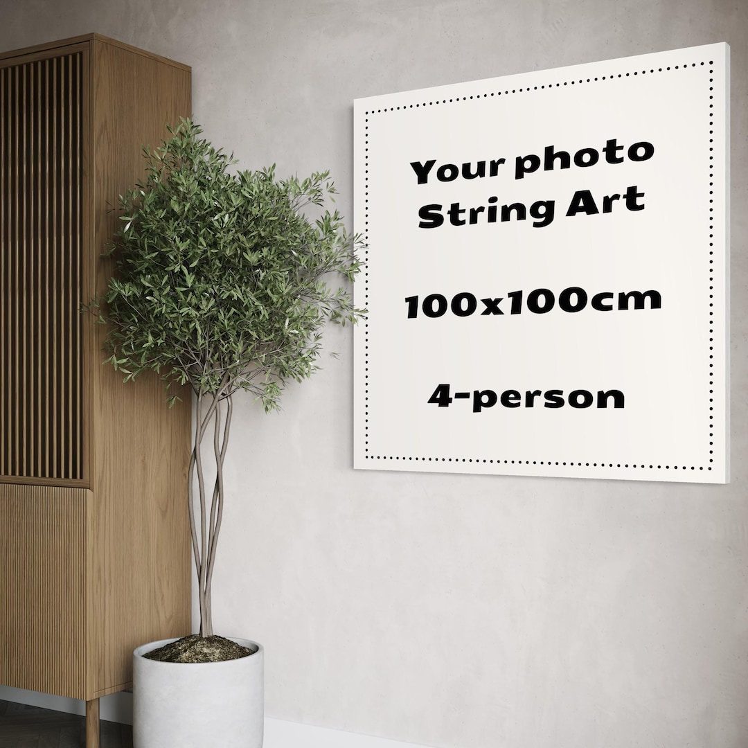 Custom String Art Portrait: Handmade Filography, Personalized Photo ...