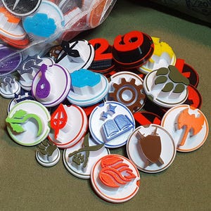 3D Dungeons & Dragons Class Tokens