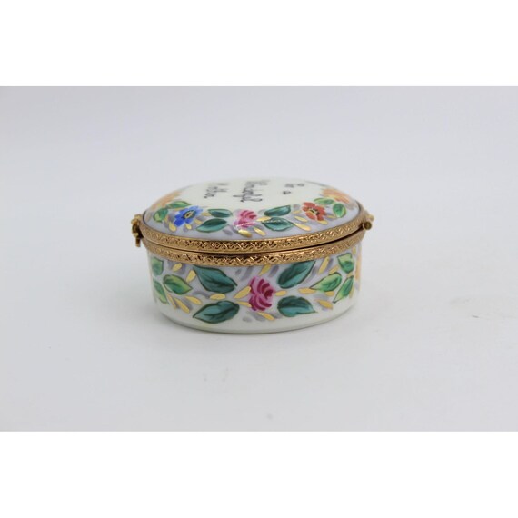 Rochard Limoges Trinket Box: Hand Painted Porcela… - image 8
