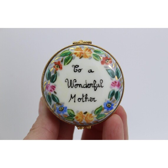 Rochard Limoges Trinket Box: Hand Painted Porcela… - image 5