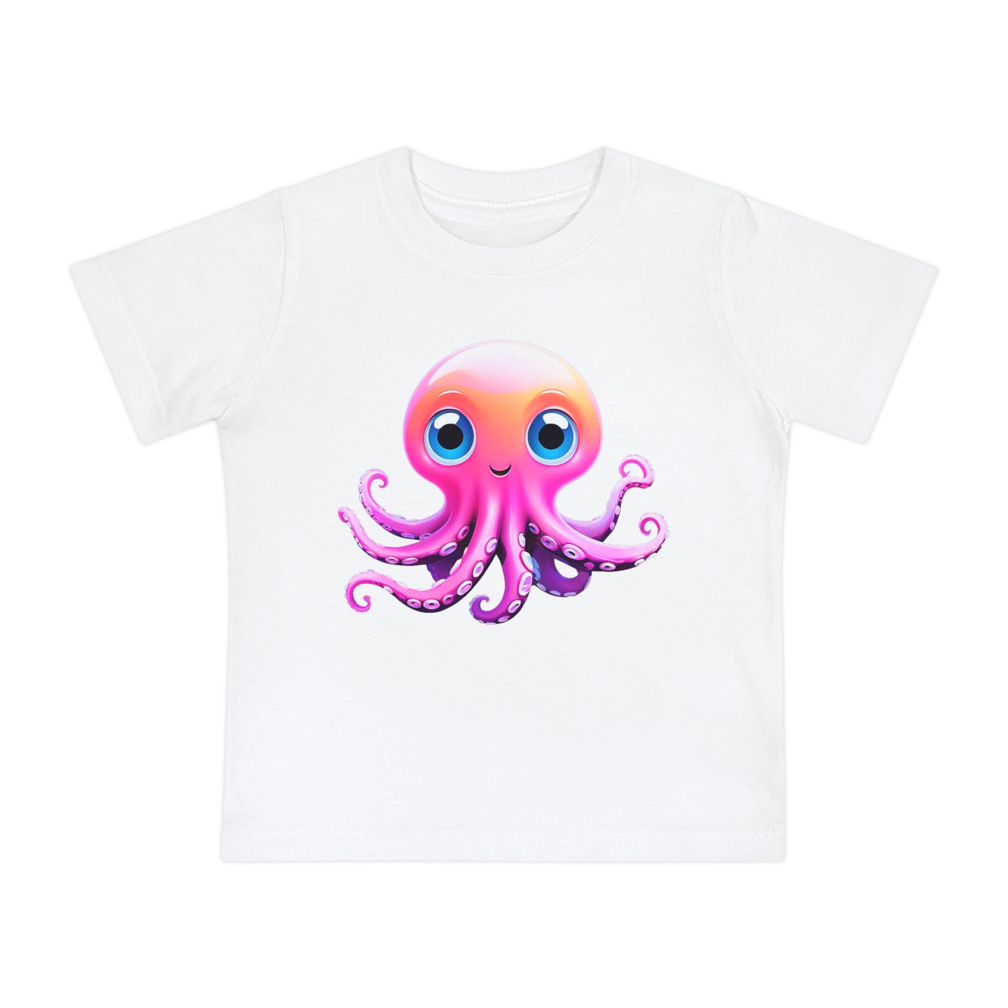 Cute Octopus Baby T-Shirt, Ocean Theme Infant Tee, Nautical Baby Shirt, Kids Beachwear, Birthday Gift, Sea Life Apparel