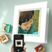 Custom Augmented Reality tech kid photo birthday cards, Custom AR grandkid picture birthday card for grandma, interactive photo video card