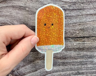 Ice Cream Popsicle, Glittery Sticker, Shiny Sticker, Kawaii Popsicle, Kawaii Food Stickers,  Summer Dessert, Summer Aesthetic, Cute Stickers