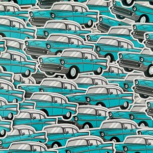 57 Chevy Classic Car Sticker, Mechanic gifts, 1957 Chevy Bel Air, Automotive Art, 57 Chevy Gifts, Muscle Car Stickers, 1957 Chevy Art image 5