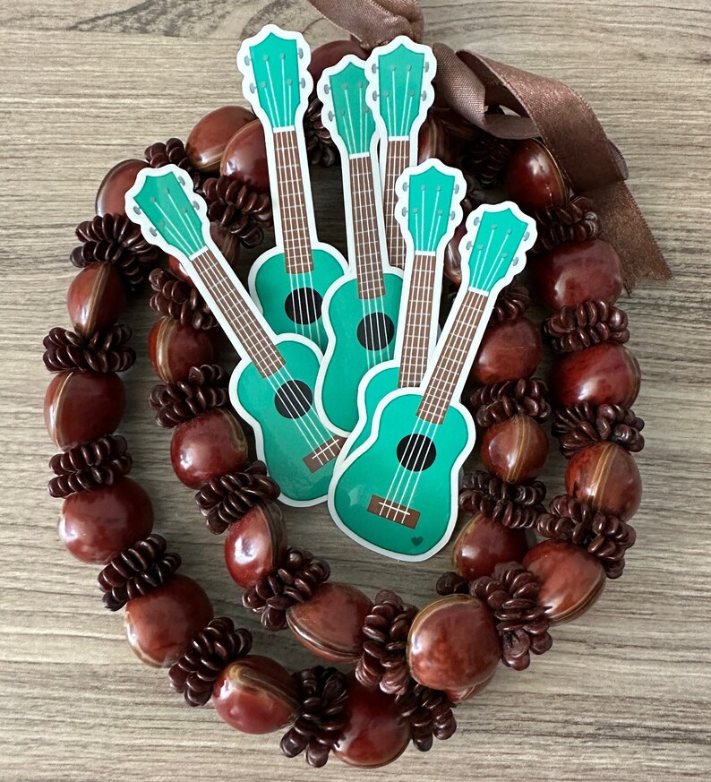 Ukulele Sticker, Ukulele Gift, Hawaii Stickers, Cute Music Stickers
