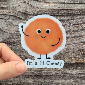 Cheese Ball Sticker, Cheese Puff Stickers, Cheese Stickers, Wisconsin Stickers, Kawaii Food Stickers, Cheeto Stickers