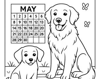 Dog Days Coloring Book – 25 Puppy Activity Pages (Instant Download)