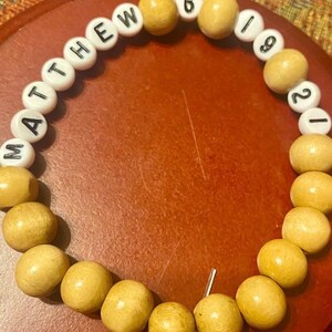 Miscarriage Memorial Bracelet, Christian Faith Grief Jewelry (Matthew 6:19-21)