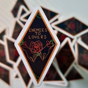 Stickers Ennemis to Lovers| Cadeaux pour les lecteurs| Stickers livresques| Amateur de livres
