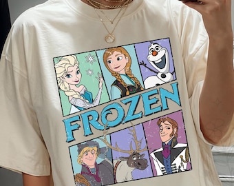 Retro Elsa Disney Princess Shirt, Frozen Castle Shirt, Watercolor Disney Shirt, Disneyland Trip Tee, Girls Disney Shirt, Family Vacation Tee