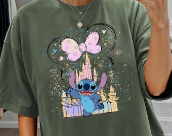 Maglietta Disney Stitch, maglietta Mickey Castle, maglietta Dog Lover, maglietta Lilo e Stitch, maglietta Minnie Bow, maglietta Magic Kingdom, magliette Disneyland