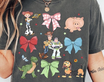 Toy Story Comfort Colors® Shirt Disney Pixar Toy Story Watercolor Bow Shirt Disney Sweatshirt Disney Matching Shirt Woody Buzz Lightyear