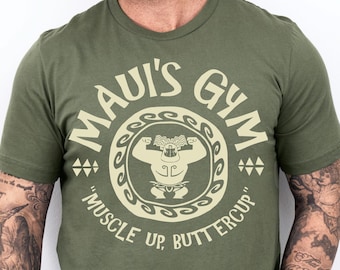 Comfort Colors® Maui’s Gym Shirt, Moana and Maui T-shirt, Disneyland Vacation Shirts for Men, Men's Gym Tee, Disney Gift for Boyfriend Shirt
