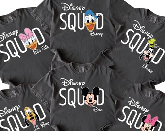 Disney Familie Shirts, Disneyworld Shirts Familie, Benutzerdefinierte Disney Charaktere Familie Sunglass Shirts, personalisiert, Disney Familienshirts, Goofy