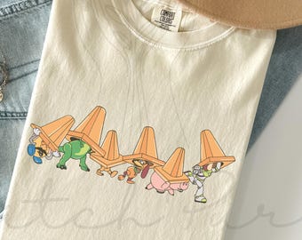 Comfort Colors® Toys Crossing T-Shirt, Toy Story Shirt, Retro Disney Toy Story Tee, Toy Story Character Shirt, Disney Family Trip Tshirts