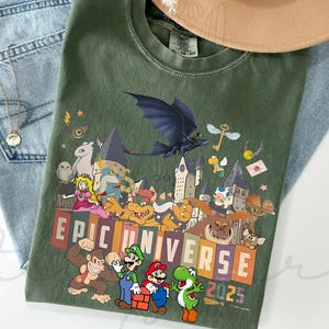 Comfort Colors Retro Epic Universe Shirt, Family Universe park trip 2025 shirt,Disney Shirt, Orlando Park Epic Universe Shirts, Disney Tee