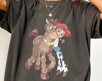 Comfort Colors® Retro Disney Toy Story Shirt, Toy Story Jessie und Bullseye Shirt, Disneyland Shirts, Disneyworld Shirts, Disney Familie