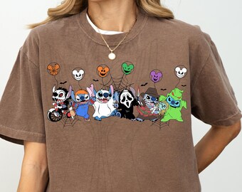 Comfort Colors® Halloween Stitch Shirt, Disney Stitch Shirt, Stitch Matching Halloween, Spooky Season Stitch Shirt, Halloween Stitch Family