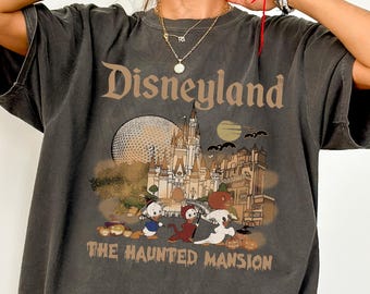 Comfort Colors® Disney Halloween Haunted Mansion Shirt, Mickey and Friends Halloween Shirt, Mickey's Halloween Party,Disneyland Halloween