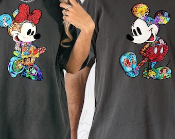 Disney Couples Mickey And Minnie Mouse Classic T-shirt, Mickey And Minnie Matching Tee, Magic Kingdom Family Shirt, Disney Trip Couple Shirt