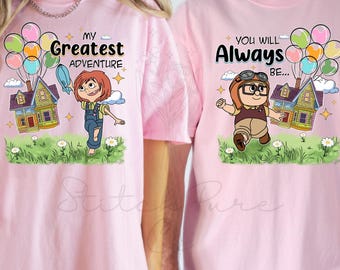 Carl und Ellie Paar Shirt, Disney Paar passende T-Shirt, Sein und Ihr T-Shirt, Disneyland Flitterwochen Sweatshirt, Carl und Ellie Disney Shirt