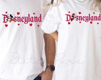 Couple Matching Disney Valentines Shirt & Sweatshirt, Sweethearts Nite Disney Couple Sweater, Disneyland Honeymoon Outfit, Valentine Tee