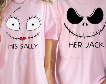 Ihr Jack His Sally Shirts & Sweatshirt, Jack und Sally Valentinstag T-Shirt, Jack und Sally Hoodie, Paare Valentinstag passendes Shirt Geschenk