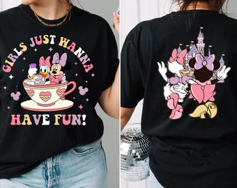 Disney Minnie Daisy Summer Shirt, Girls Just Wanna Have Sun, Disney Besties Comfort Colors Shirt, Disneyworld Shirt,Disney Summer Sweatshirt