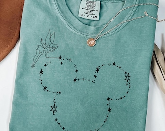 Chemise fée clochette Disney Comfort Colors®, t-shirt magique poussière de lutin, chemise princesse Disneyworld, chemise famille Disney inspirée, cadeau pour elle