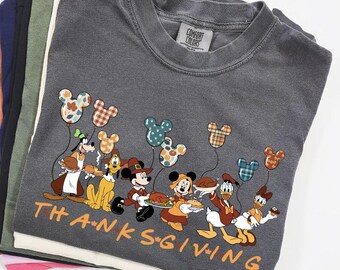 Comfort Colors Mickey and Friends Autumn Shirt, Disneyland Fall Vibes Tee, Disney Family Halloween Trip Shirt, Mickey Boo Spooky Tee