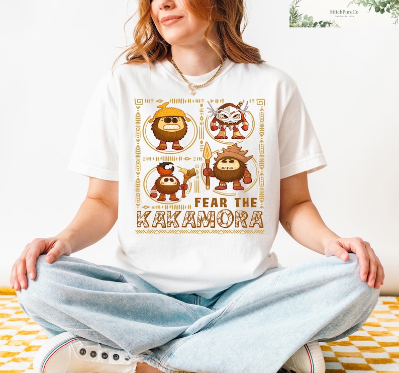 Comfort Colors® Beware The Kakamora-tröja, Vaiana-tröja, Kakamora Coconut Pirate-t-shirt, Animal Kingdom-tröja, Magic Kingdom-tröja bild 1