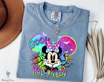 Comfort Colors® Vintage Disney Halloween Shirts, Mickey And Friends Halloween Shirt, Halloween Party Shirts, Disney Family Halloween Shirts