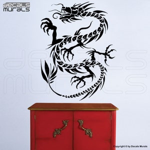 Wandtattoo chinesischer Drache (28x37)