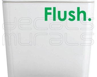 Wall decal FLUSH Vinyl lettering stickers Fun interior decor by Decals Murals