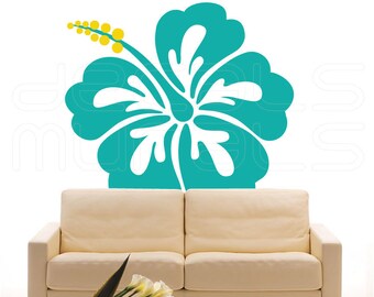 Tapis de bain « Aquarelle florale hawaïenne tropicale Aloha », par