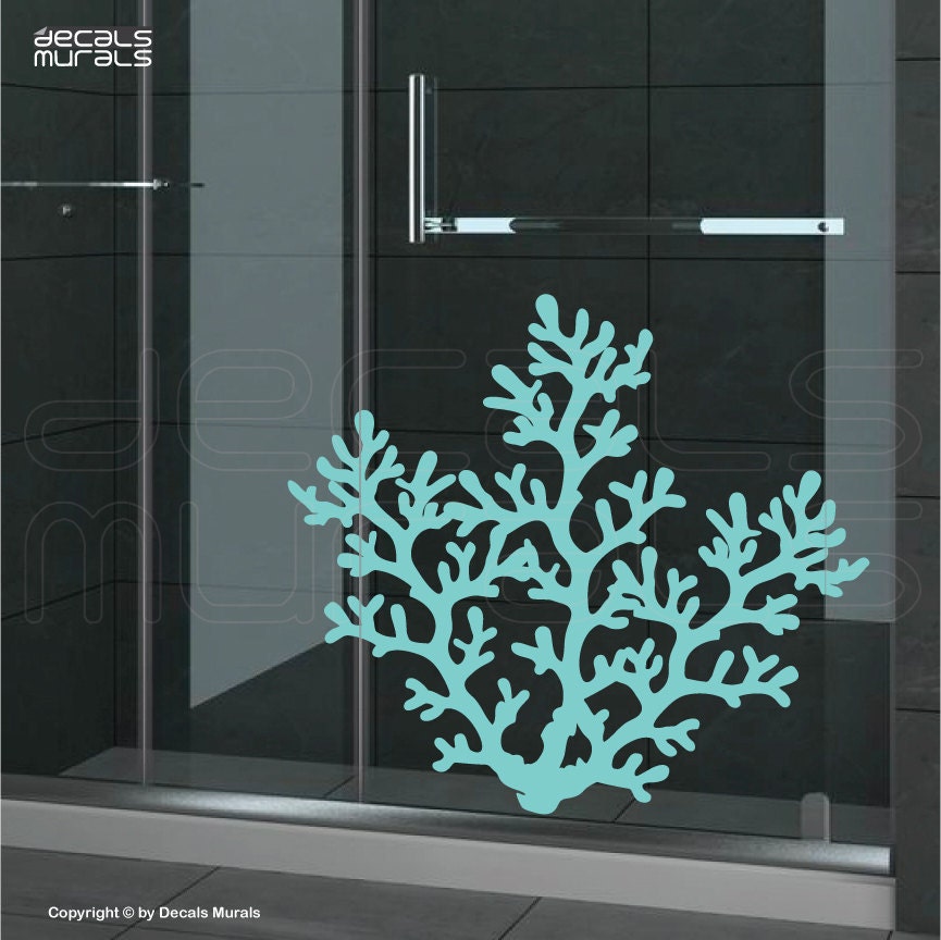 Wall decals large CORAL REEF BRANCH Vinyl art interior decor Etsy