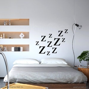 Vinilos decorativos ZZZzzzz Letras de vinilo decoración interior moderna - Vinilos decorativos de Graphics Mesh