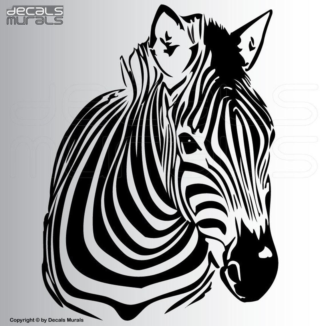 Wall Decals ZEBRA Vinyl Wall Art Interior Decor Stickers by Etsy