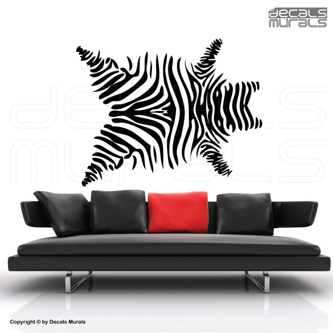 Wall Decals ZEBRA SKIN PRINT Vinyl Art Surface Graphics - Etsy