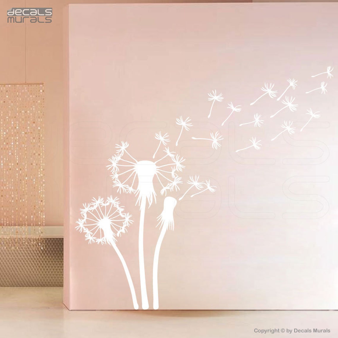 Wall Decals DANDELIONS Vinyl Art Surface Graphics Interior Etsy