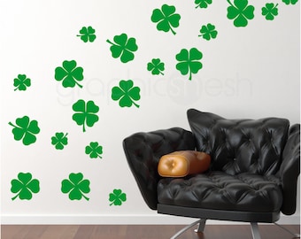Shamrock Wall Decals: St. Patrick's Day Decor, 20 Pack