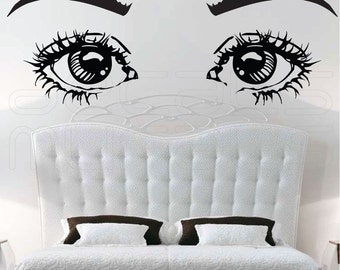 Wall decals EYES ON YOU large vinyl art surface graphics interior decor by Decals Murals