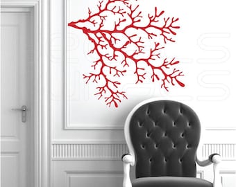 Coral Reef Branch Wall Decals: Ocean Nursery Decor (29x32)