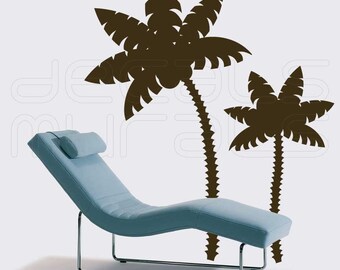 Wall Decals PALM TREES nature vinyl art stickers for walls by Decals Murals (Large)