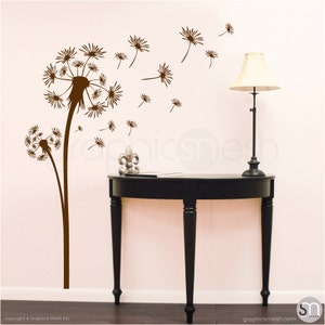 Wall decals DANDELION FLORAL DECAL Vinyl art decor sticker image 2