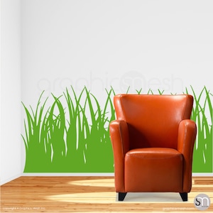 Tall GRASS WALL DECALS vinyl stickers - Interior decor