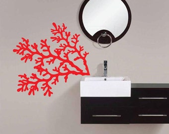 Wall decals CORAL REEF BRANCHES Vinyl Removable Art Stickers by Decals Murals