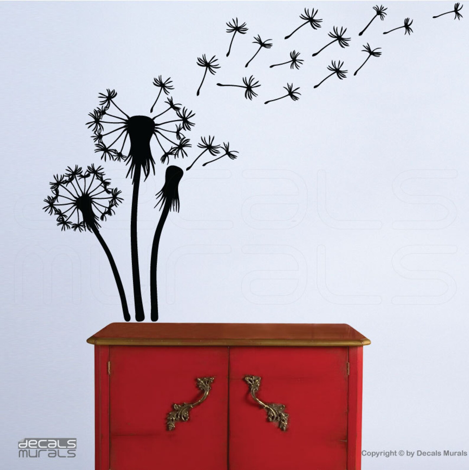 Wall Decals DANDELIONS Wall Art Decor Vinyl Decal Stickers by Etsy
